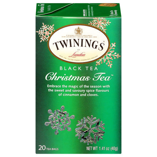 Christmas Tea Cinnamon and Clove Black Tea Bags, 20 Count Box