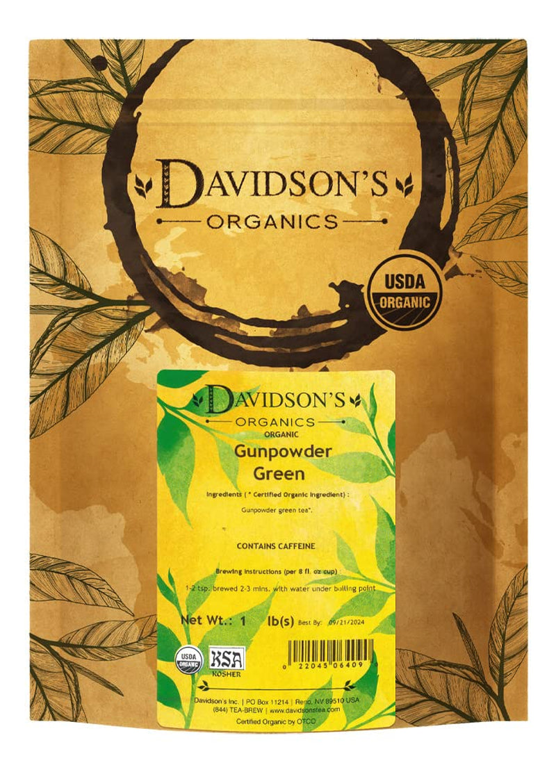 Organics, Gunpowder Green, Loose Leaf Tea, 16-Ounce Bag(Packaging May Vary)