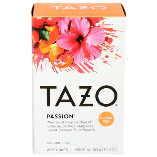 Teas, Passion, Herbal Tea, Caffeine-Free, 20 Filterbags, 1.8 Oz (52 G)( 2 Pack )