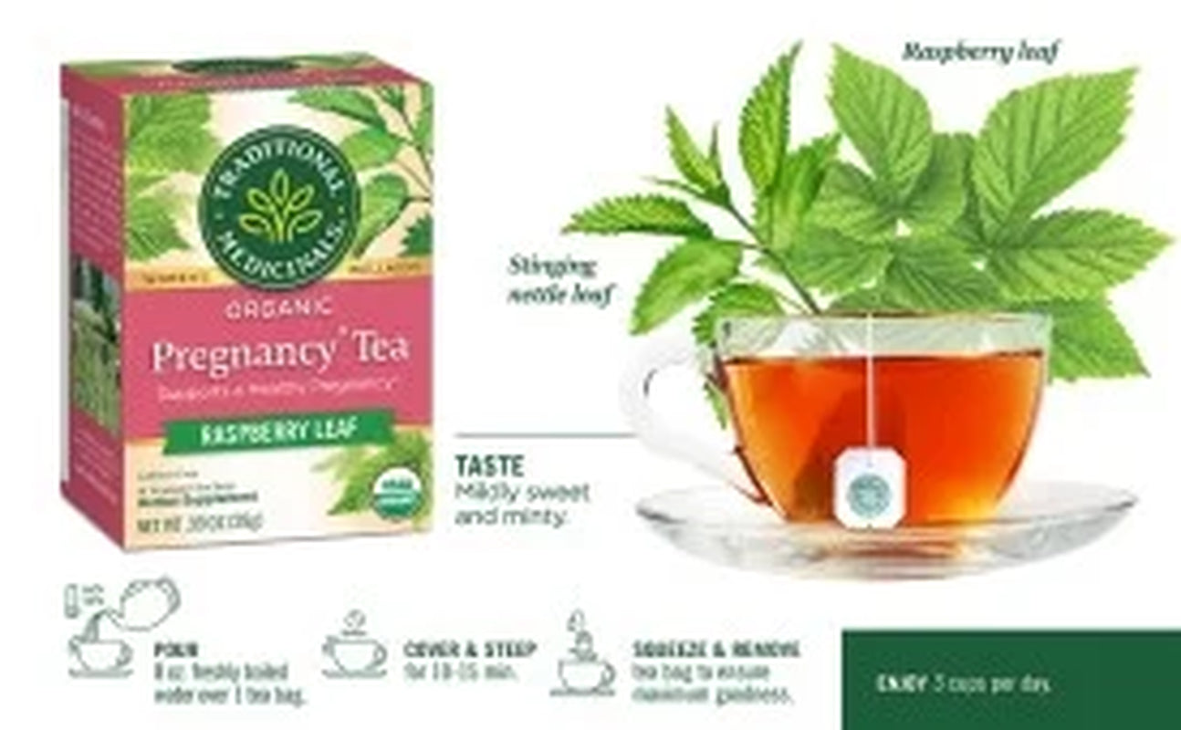 Tea, Organic Pregnancy Tea, Tea Bags, 16 Count