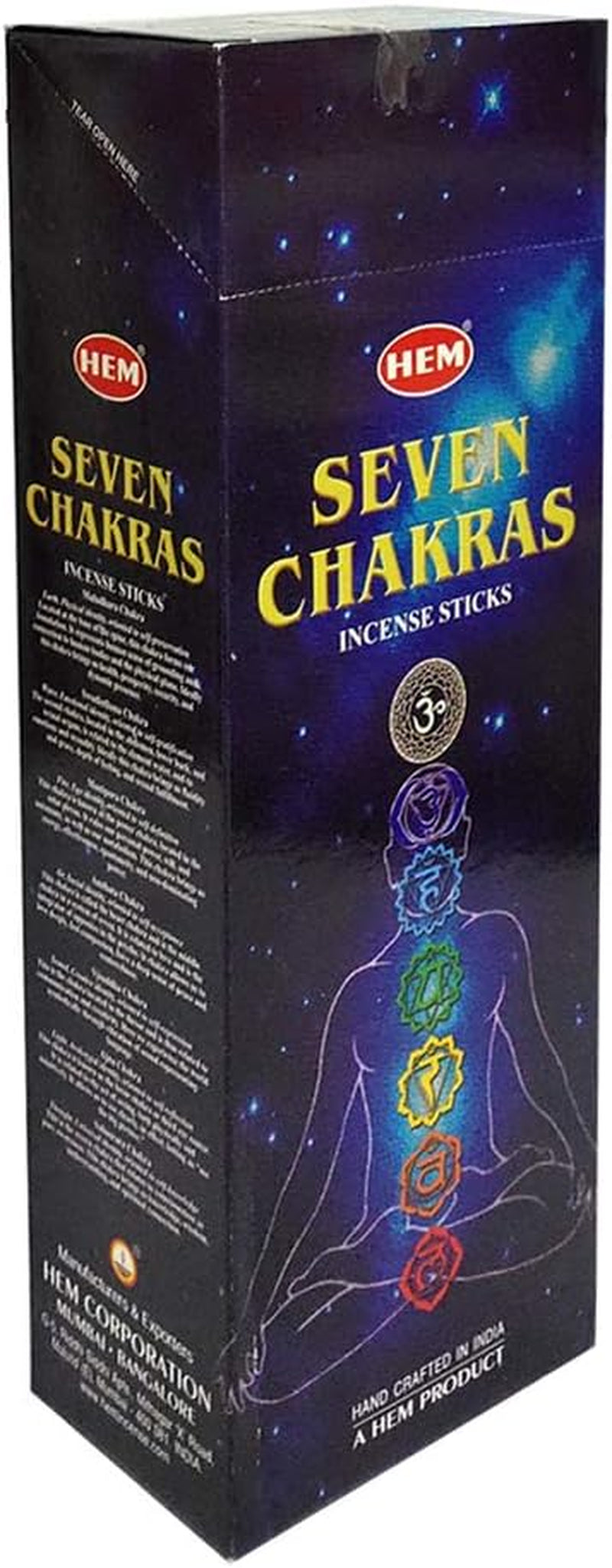 7 Chakra Incense Sticks and Incense Stick Holder Bundle Insence Insense Hem Incense Sticks