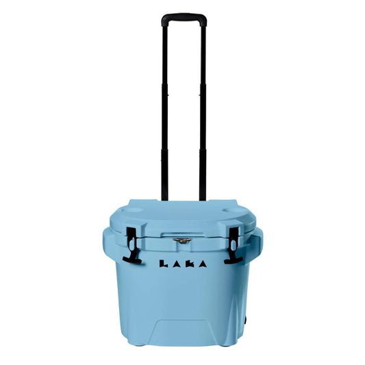 LAKA 30 Quart Wheeled Hard Cooler Insulated Portable Ice Chest Box Durable, All-Terrain Rolling Cooler for Beach, Drink, Beverage, Boating, Fishing, Camping, and Outdoor Activities