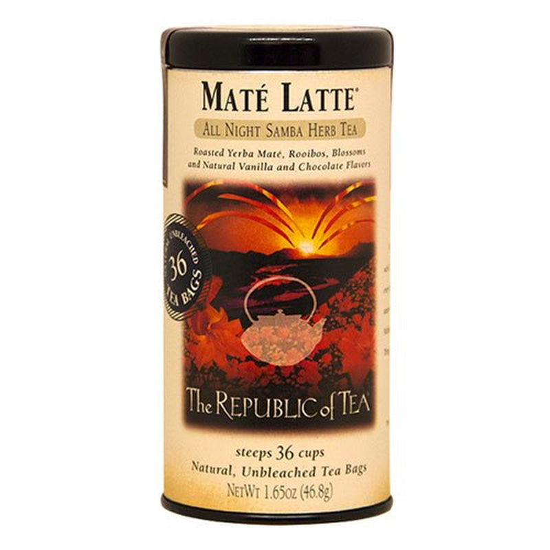 Mate Latte Herbal Tea, 36 Tea Bag Tin