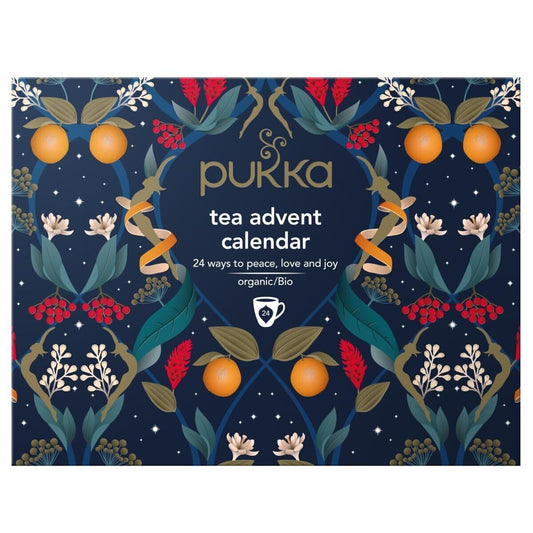 Pukka Tea Advent Calendar 2023, Tea Gift Set, Organic Herbal Tea, 24 Tea Bags