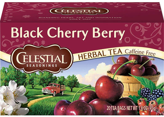 Herbal Tea Caffeine Free Black Cherry Berry -- 20 Tea Bags