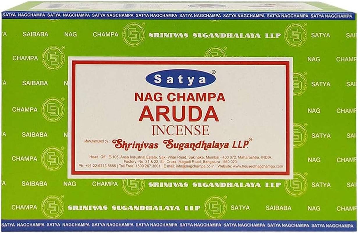 Aruda Incense Sticks and Incense Stick Holder Bundle Insence Insense Satya Incense