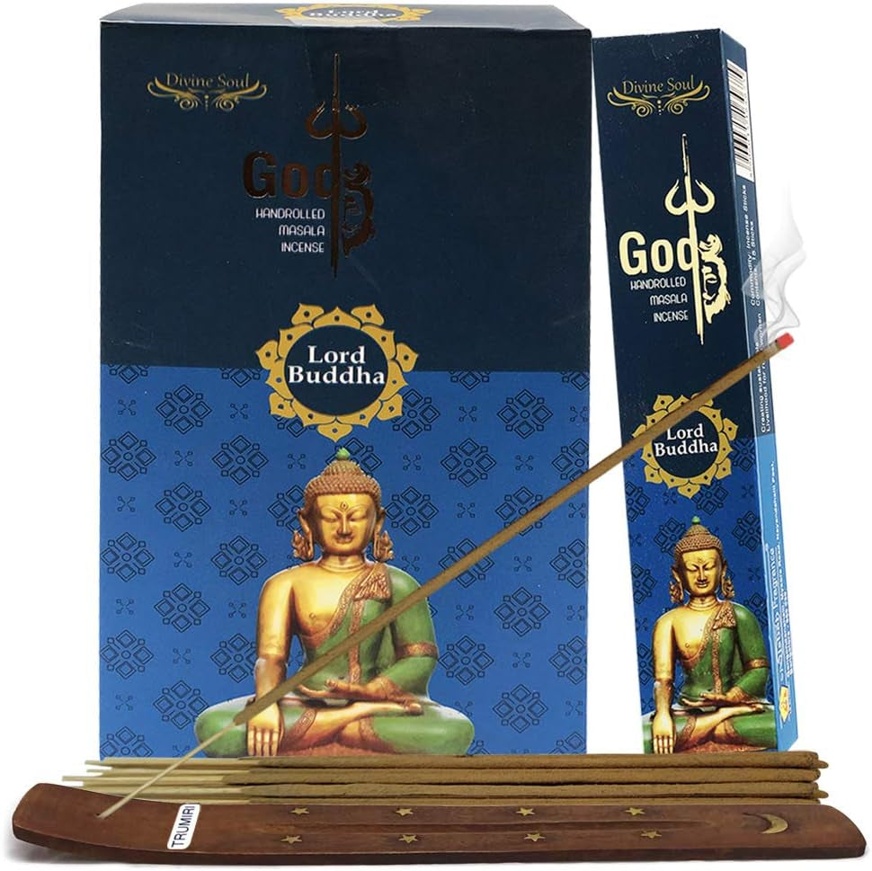 Buddha Incense Sticks and Incense Stick Holder Bundle Insence Insense Insienso