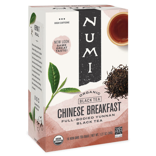 Organic Chinese Breakfast Black Tea Bags, 18 Count