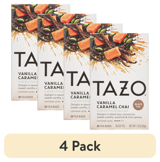 (4 Pack)  Tea Bag Vanilla Caramel Chai 20 Count