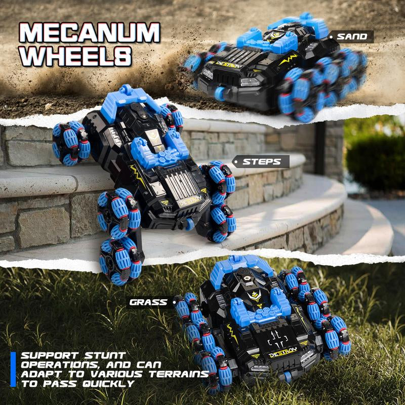 Six-Wheeled Off-Road Electric Spray Deformation Remote Control Drift Children'S Tank Toy 3602 Degree Rolling Stunt Climbing Racing Car