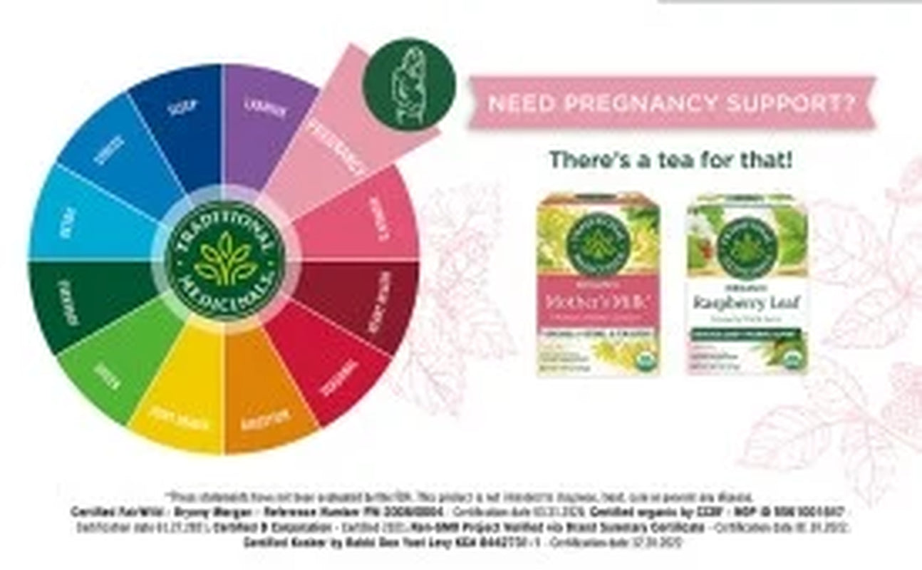 Tea, Organic Pregnancy Tea, Tea Bags, 16 Count