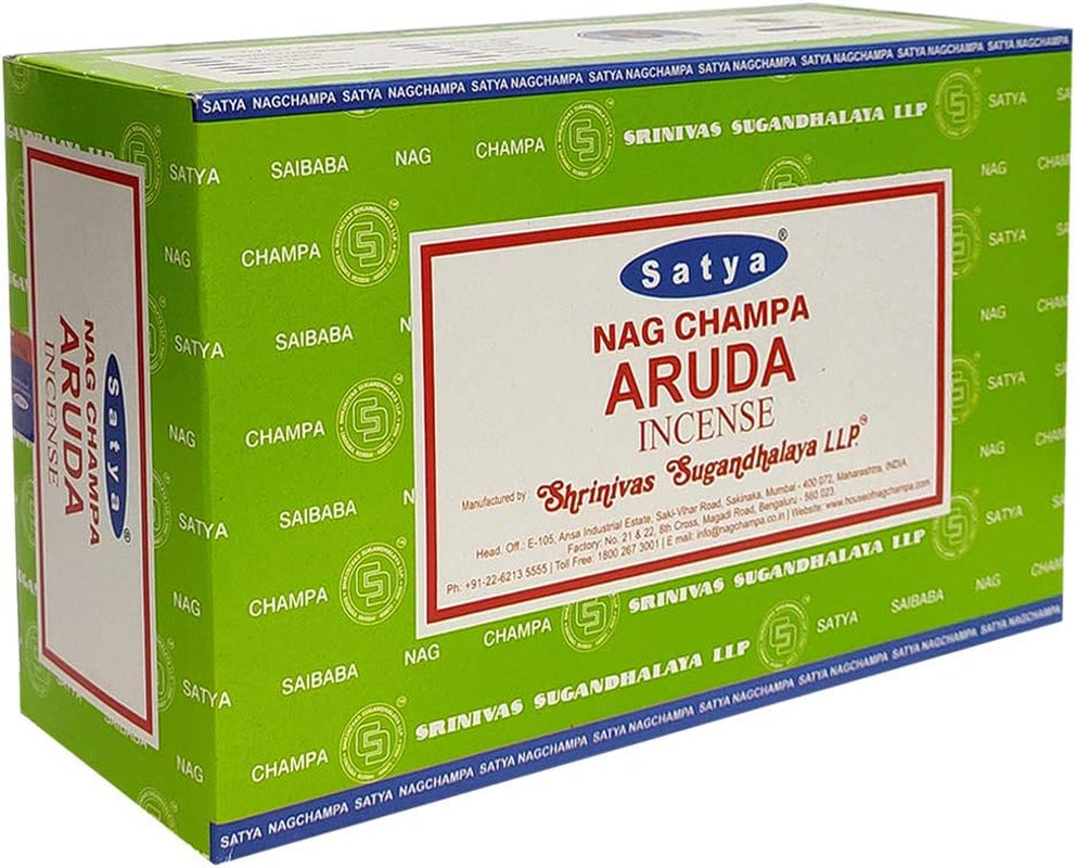 Aruda Incense Sticks and Incense Stick Holder Bundle Insence Insense Satya Incense