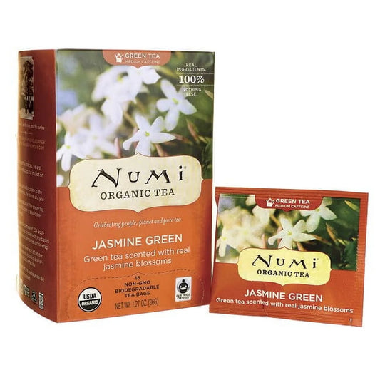 Organic Tea, Jasmine Green, Tea Bags, 18 Ct